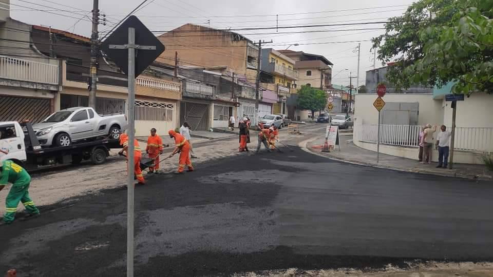 Programa de recapeamento de São Bernardo chega a 25 quilômetros em nove bairros