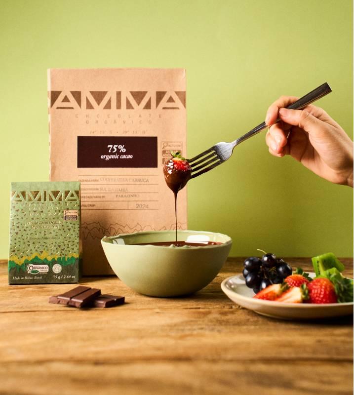AMMA Chocolate Orgânico ensina como preparar um delicioso fondue para o Dia dos Namorados