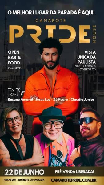 Camarote Pride São Paulo anuncia edição 2025 com Inês Brasil, Jesus Luz, DJ Zé Pedro e mais na maior Parada LGBT+ do mundo