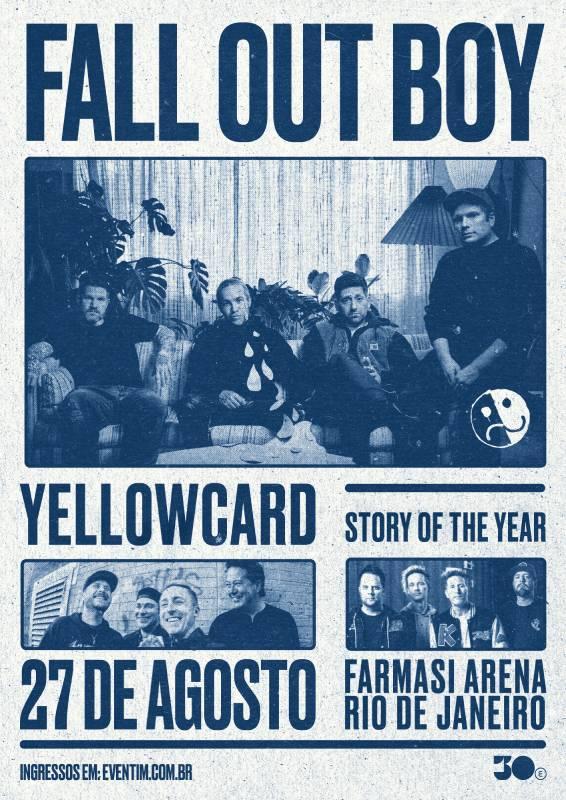 Fall Out Boy, Yellowcard e Story Of The Year protagonizam noite nostálgica em única apresentação no Rio de Janeiro