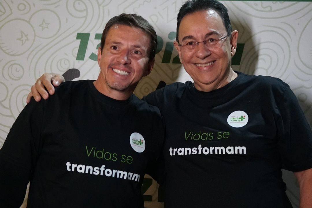 Flávio Prado e Juninho Paulista promovem 14ª Pizza Solidária em prol do Hospital Cruz Verde