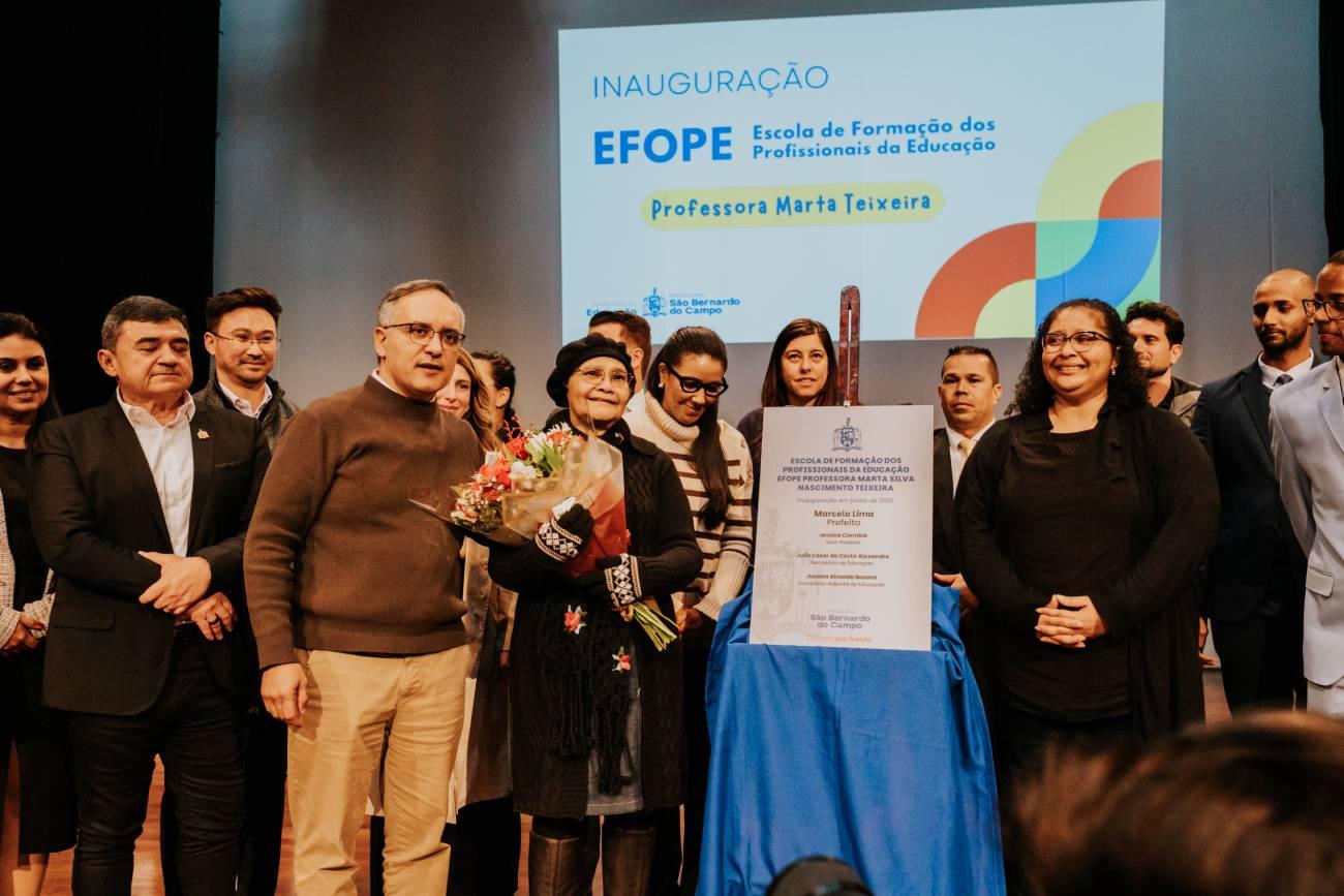 Inauguração de Escola de Formação da Educação reconecta Cenforpe como 'casa do educador' de São Bernardo