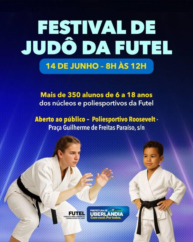 Prefeitura promove Festival de Judô das Escolinhas da Futel neste sábado (14)