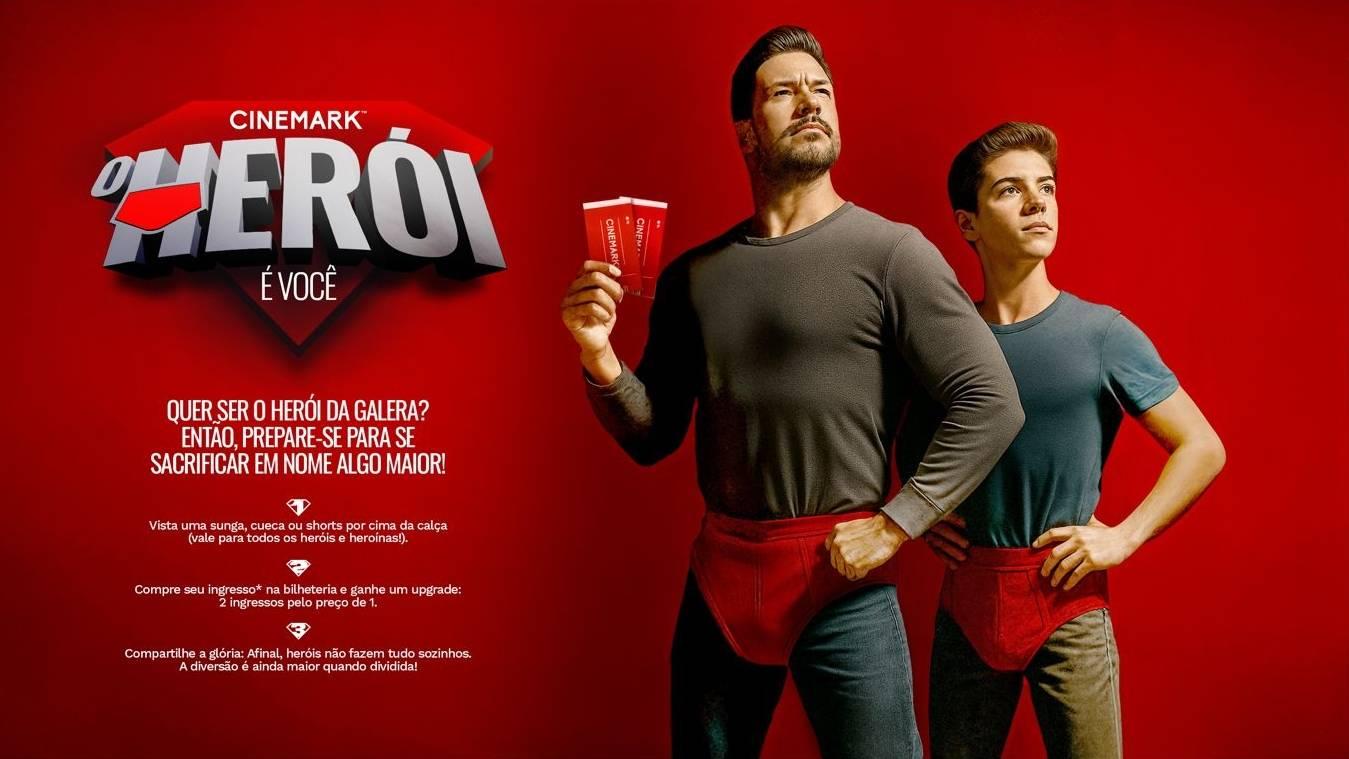 'O Herói é Você': Cinemark realiza ação promocional 2 por 1 com 'Superman'