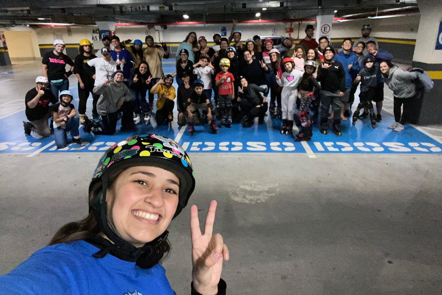Patinação gratuita acontece no São Bernardo Plaza toda segunda-feira durante o mês de julho