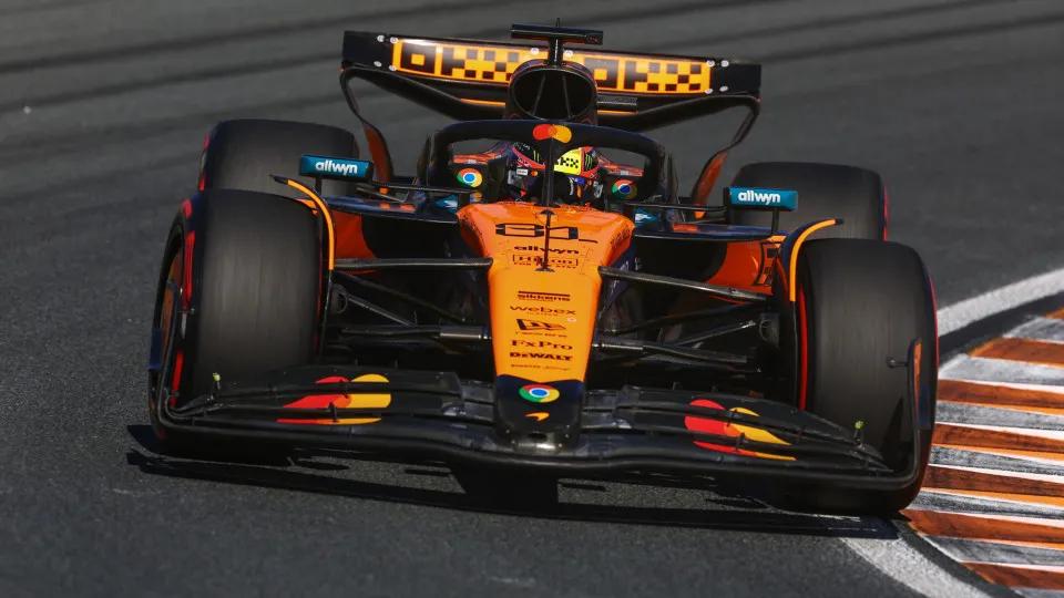 Piastri 'dá troco' em Norris e faz a pole no GP da Holanda; Bortoleto é 13º