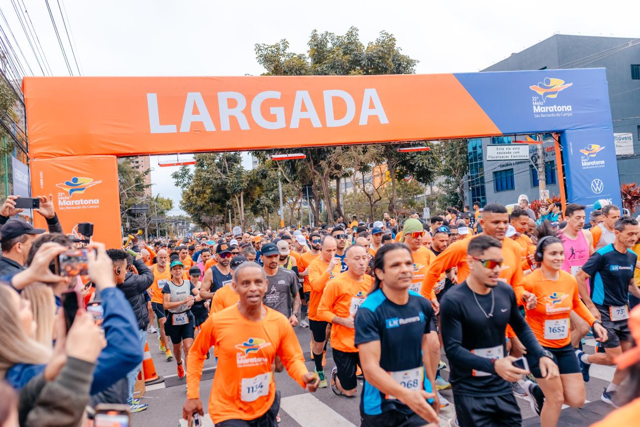 Referência no Estado, tradicional Meia Maratona de São Bernardo leva 14 mil participantes às ruas