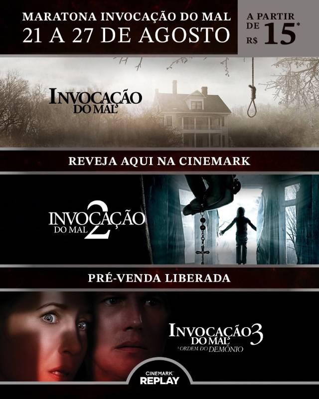 Trilogia 'Invocação do Mal' retorna às telas da Cinemark com ingressos a partir de R$ 15