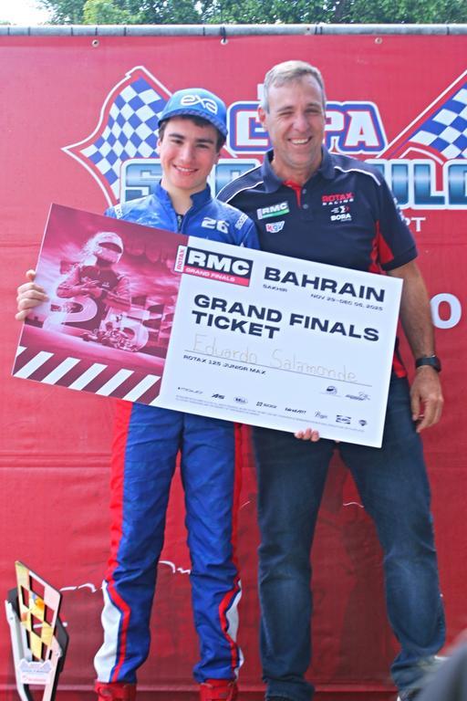 Dudu Salamonde é pentacampeão da Copa São Paulo KGV de Kart 2025