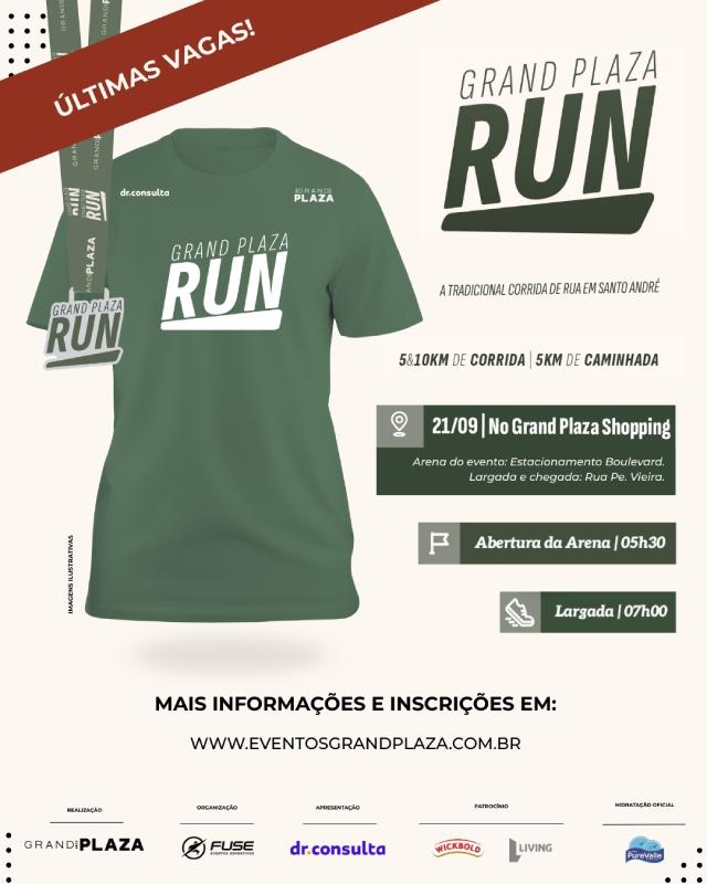Fuse Eventos Esportivos promove Grand Plaza Run em 21 de setembro