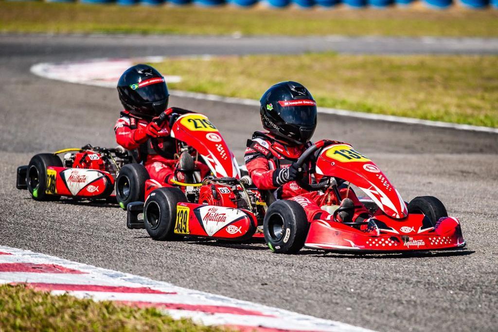 Irmãos Emerick conquistam pole e pódios na rodada dupla do Capixaba de Kart
