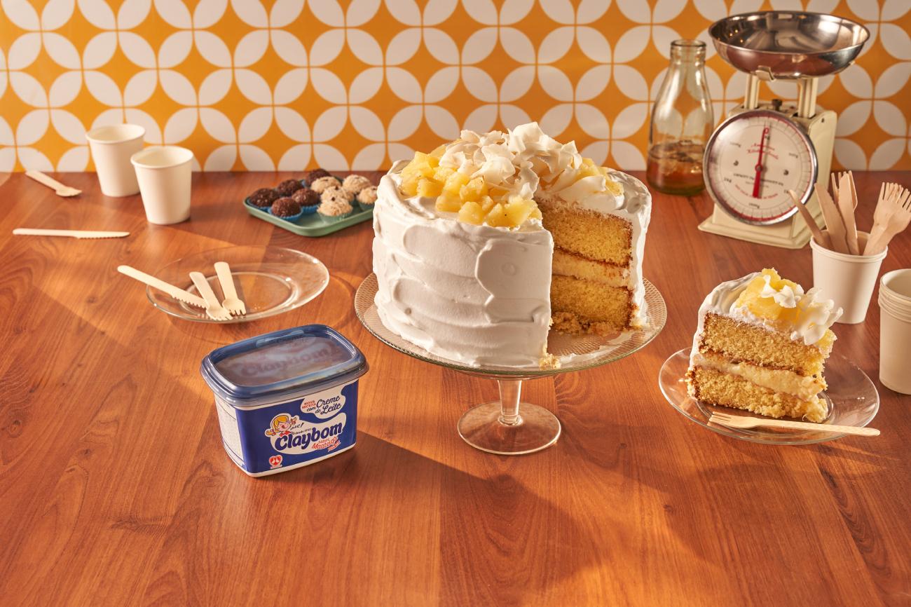 Receita de Bolo de Abacaxi com Coco