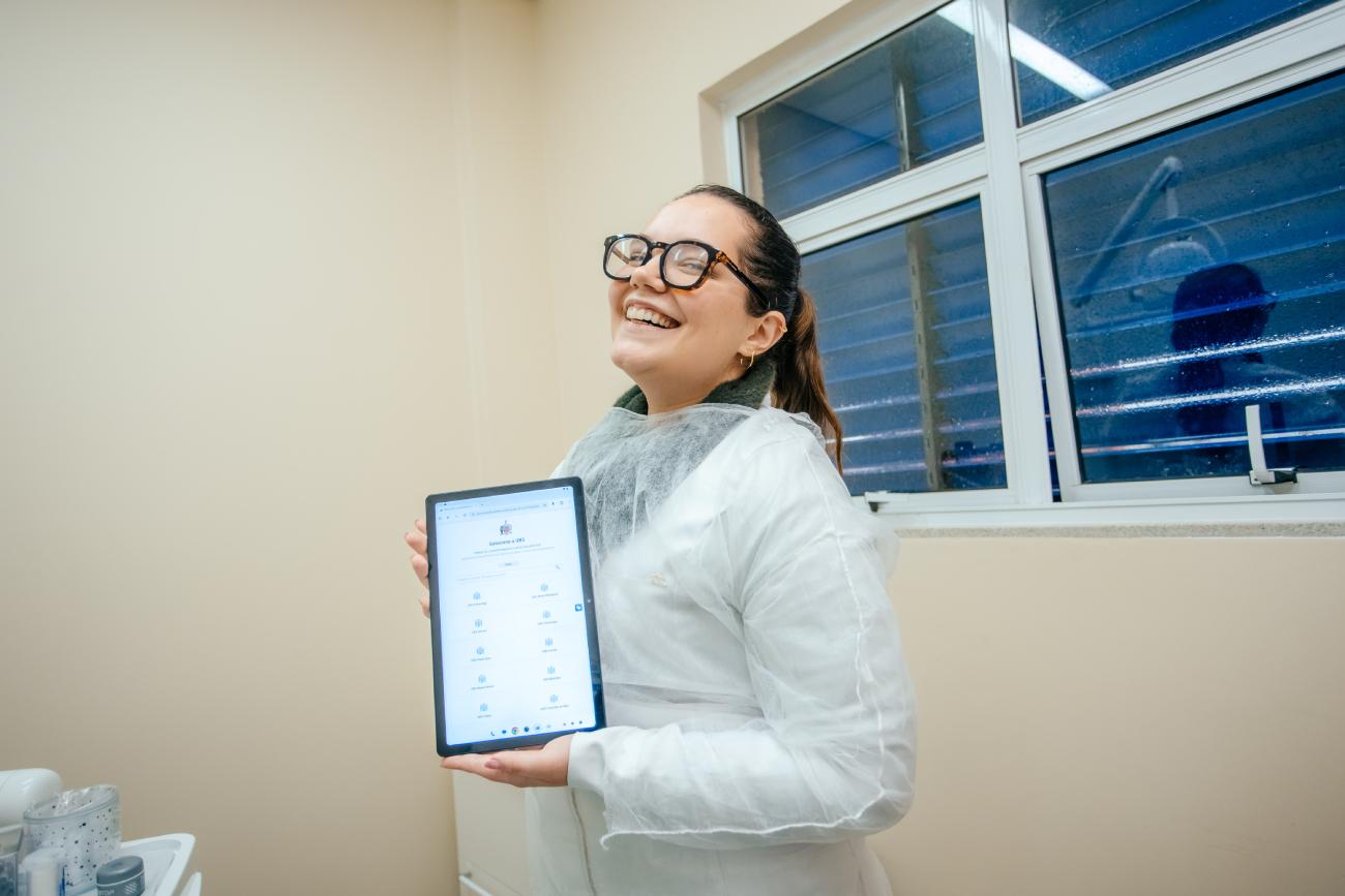São Bernardo inicia na UBS Santa Terezinha projeto-piloto de digitalização da Saúde Bucal