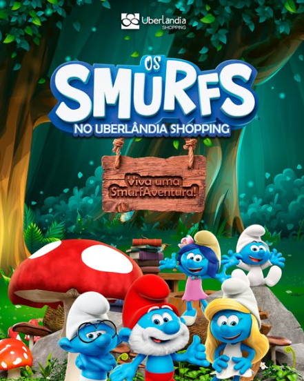 Uberlândia Shopping recebe a mágica Vila dos Smurfs 