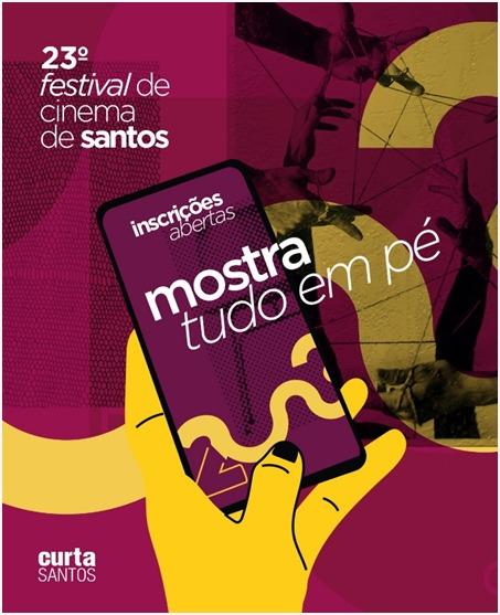 23ª EDIÇÃO DO CURTA SANTOS, MOSTRA “TUDO EM PÉ”, RECEBE INSCRIÇÕES ATÉ 19 DE OUTUBRO