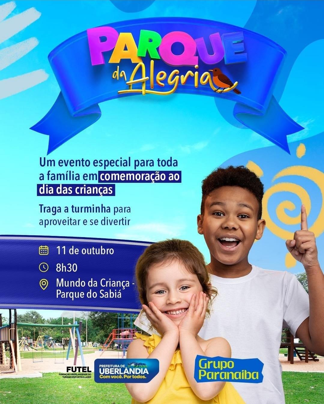 Com apoio da Prefeitura, ‘Parque da Alegria’ será realizado neste sábado (11)