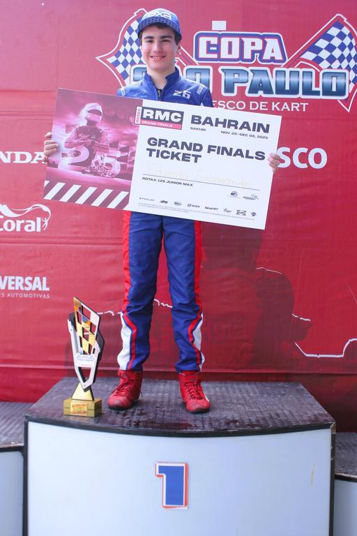 Com vaga para o Rotax Grand Finals Dudu Salamonde representará o Brasil no Bahrein