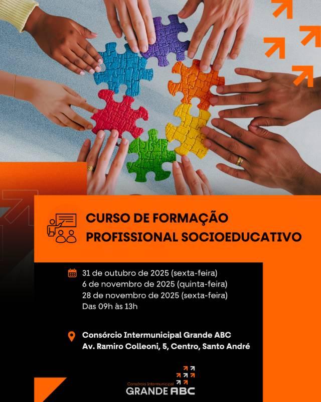 Consórcio ABC abre inscrições para Curso de Formação Profissional Socioeducativo