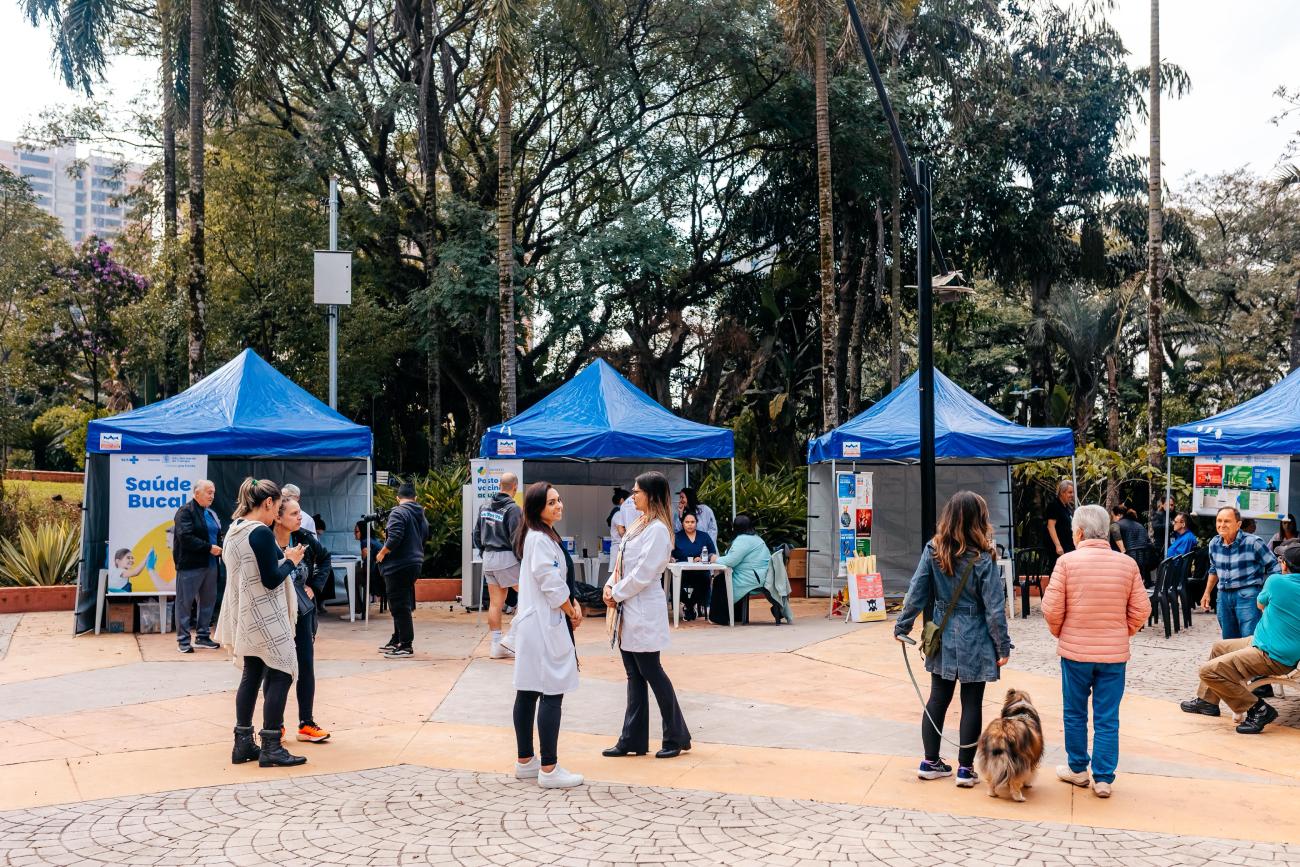 Paço Municipal de São Bernardo recebe atividades de prevenção e bem-estar no encerramento do Outubro Rosa