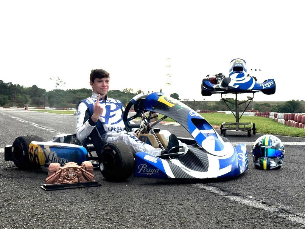 Campeão da Copa Husqvarna em Itu, Gabriel Garcia se prepara para estrear no Campeonato Brasileiro de Kart