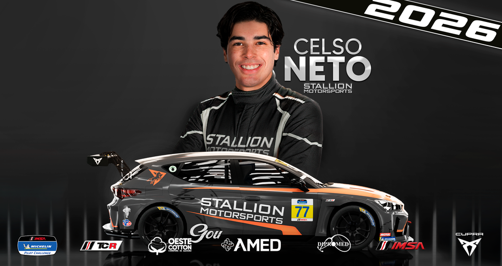 Celso Neto será piloto da Stallion Motorsports em estreia histórica da equipe na IMSA