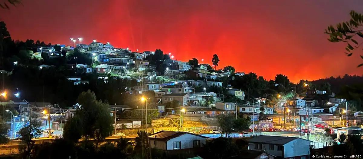 Incêndios florestais se alastram no Chile e deixam mortos