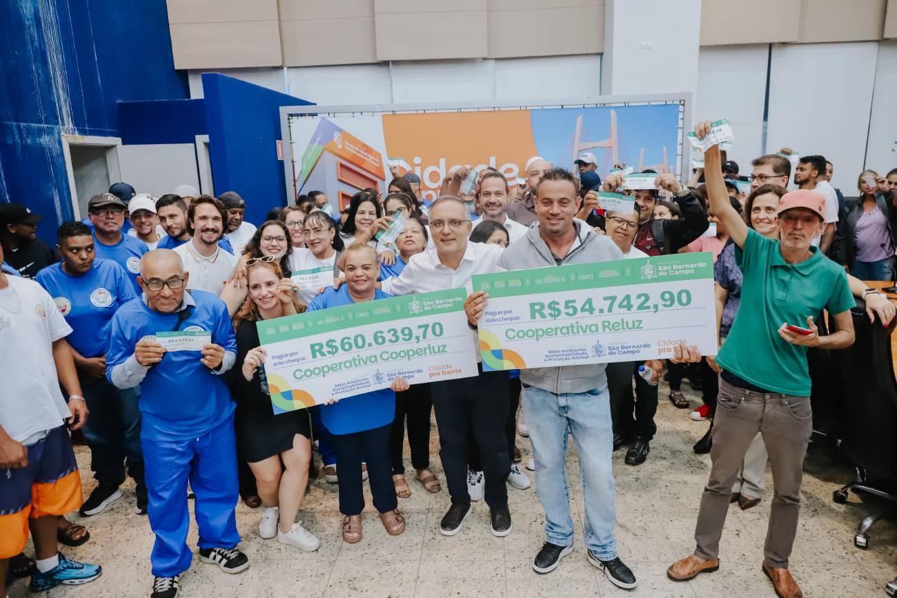 Com incentivo da Prefeitura, cooperativas de reciclagem de São Bernardo ampliam oportunidades para geração de renda 