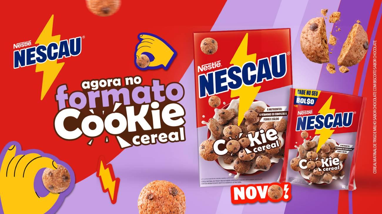 NESCAU® anuncia o lançamento do primeiro cereal no formato cookie no Brasil