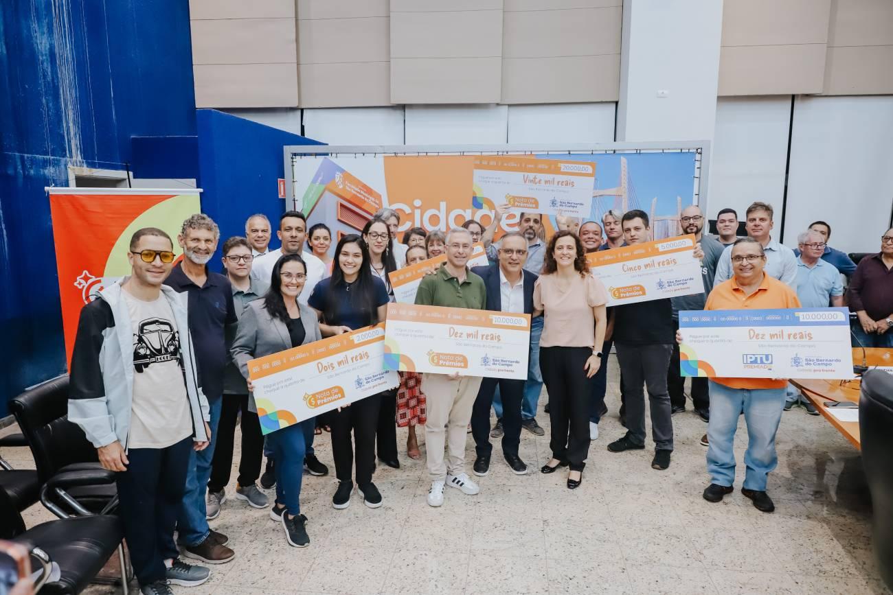 Prefeitura de São Bernardo repassa R$ 220 mil em prêmios do Nota de Prêmios e IPTU Premiado