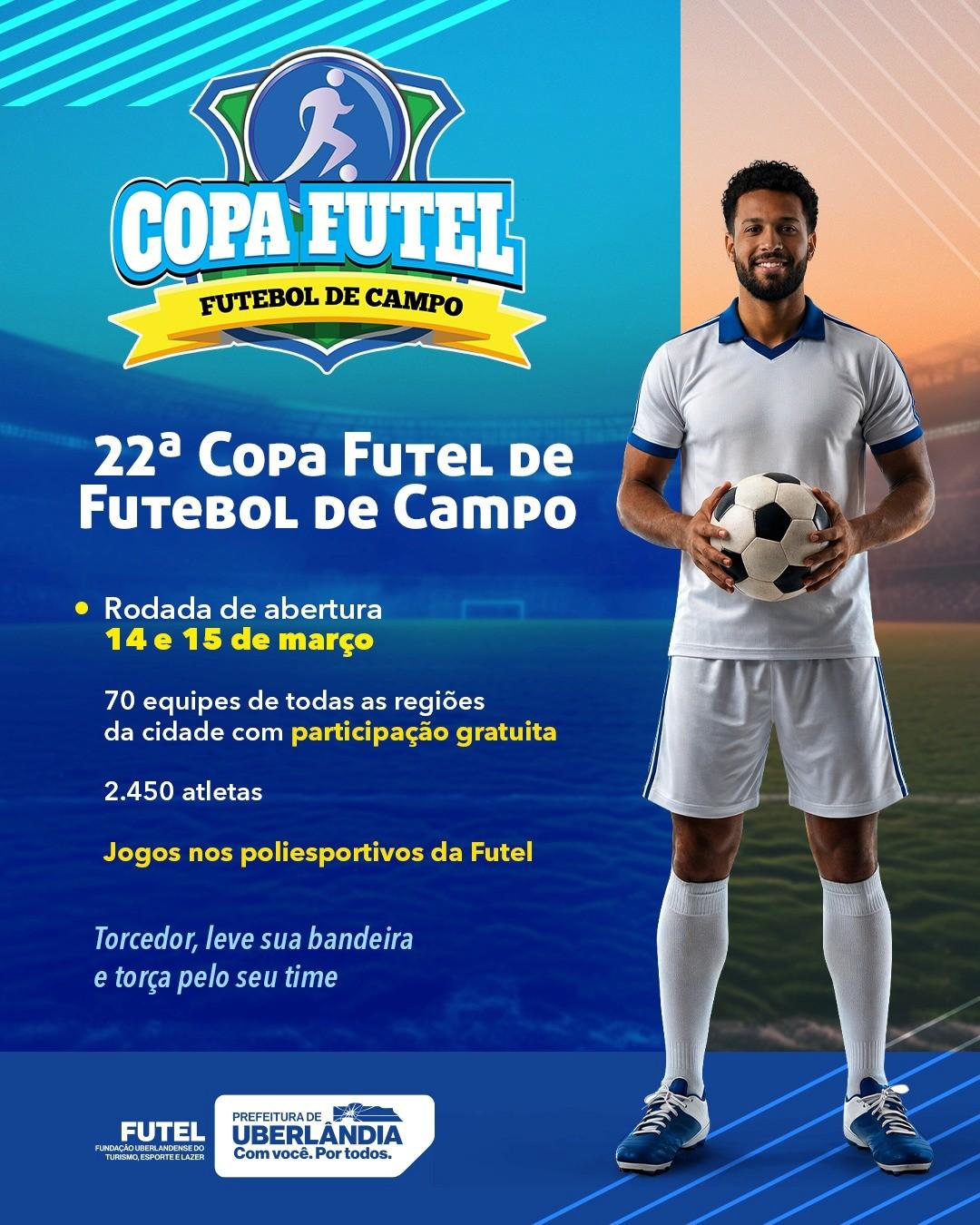 22ª Copa Futel de Futebol de Campo começa neste fim de semana
