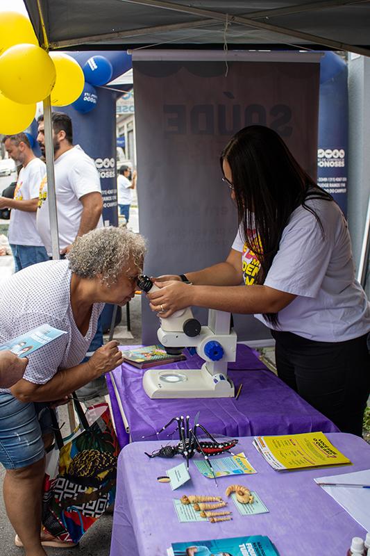 Ação em feira da Paulicéia, em São Bernardo, oferece prevenção e promoção de saúde 