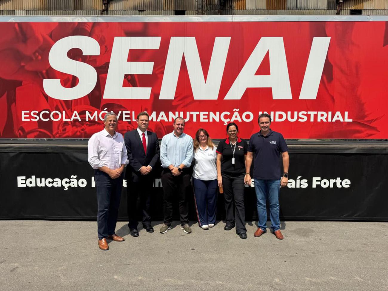 CBFA leva escola móvel do SENAI à sua sede e amplia capacitação de colaboradores