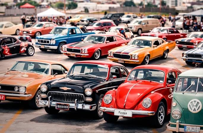 Encontro de carros antigos reúne relíquias como Fusca, Opala e Puma no ABC