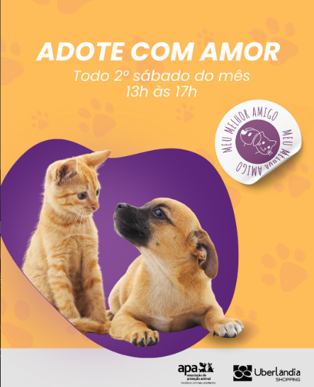 “Meu Melhor Amigo - Adote com Amor”: Uberlândia Shopping recebe feira de adoção de pets