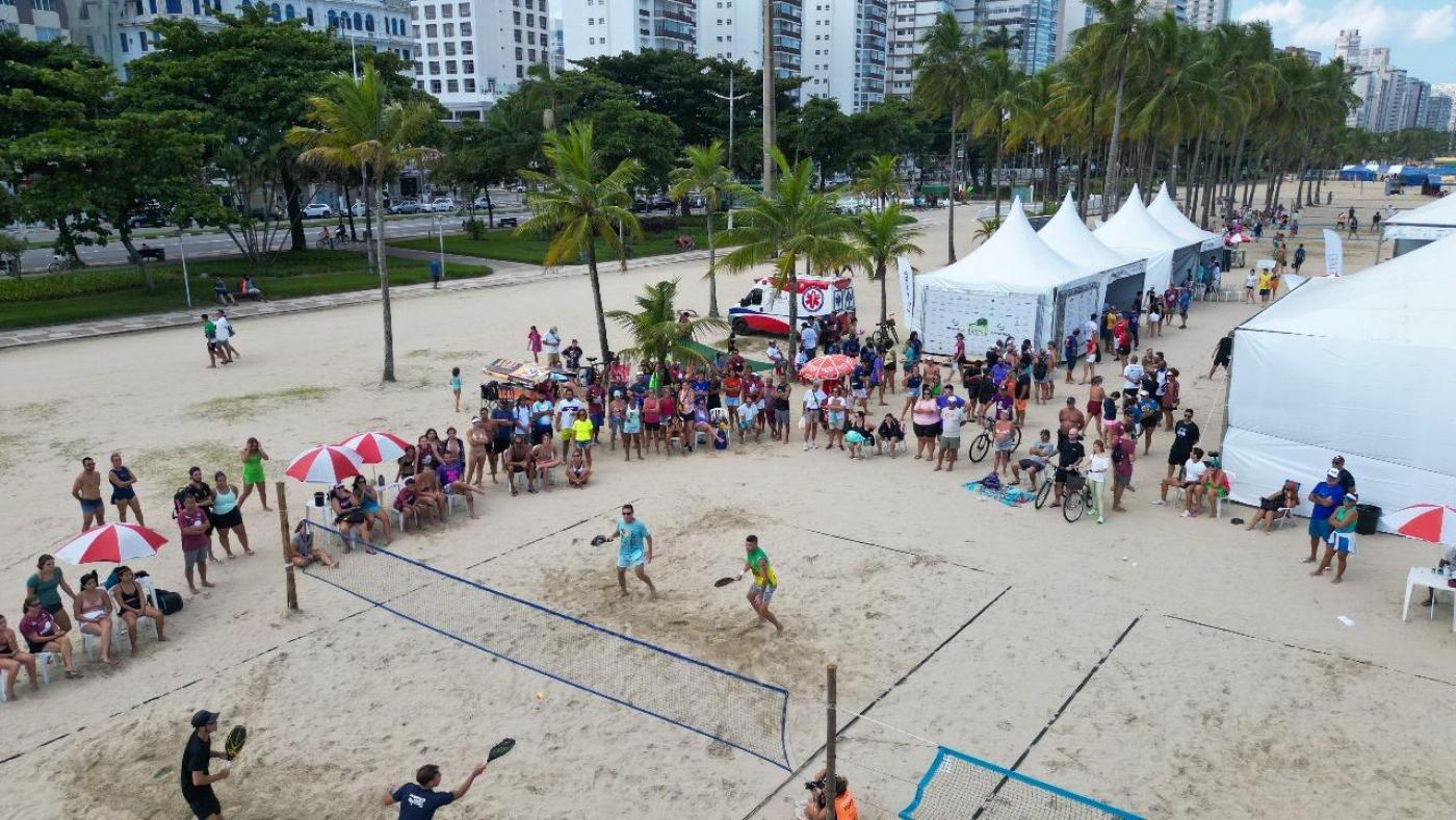 Alunos da rede municipal terão aulas no Santos Open Beach Tennis