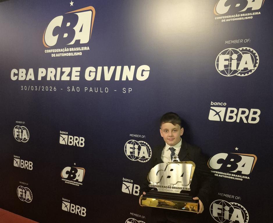 CBA prestou homenagem especial a Lorenzo Kuhn pela conquista do Campeonato Sul-Americano FIA Karting em 2025