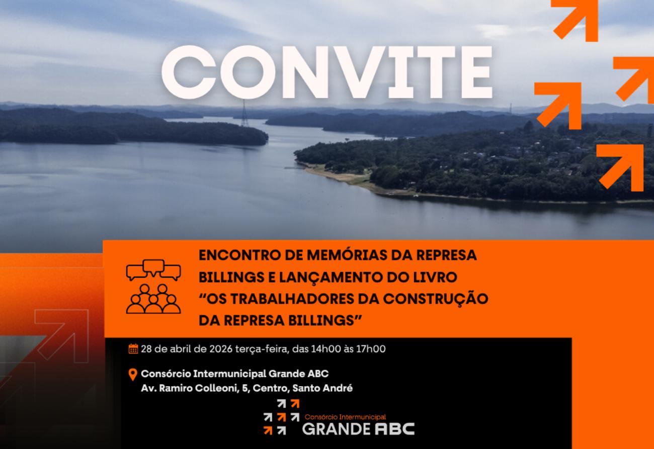 Consórcio ABC sedia encontro de memórias e lançamento de livro sobre a construção da Represa Billings