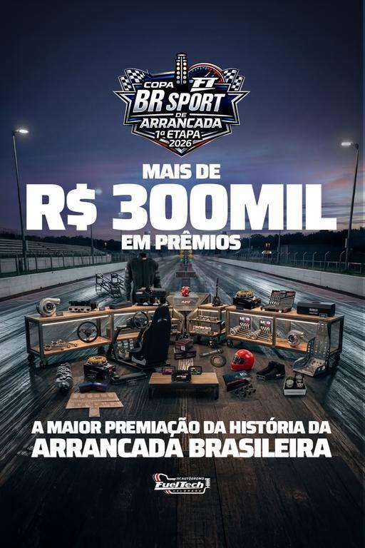 Em sua estreia, Copa FT BR Sport de Arrancada vai entregar mais de R$ 300 mil em produtos e acessórios