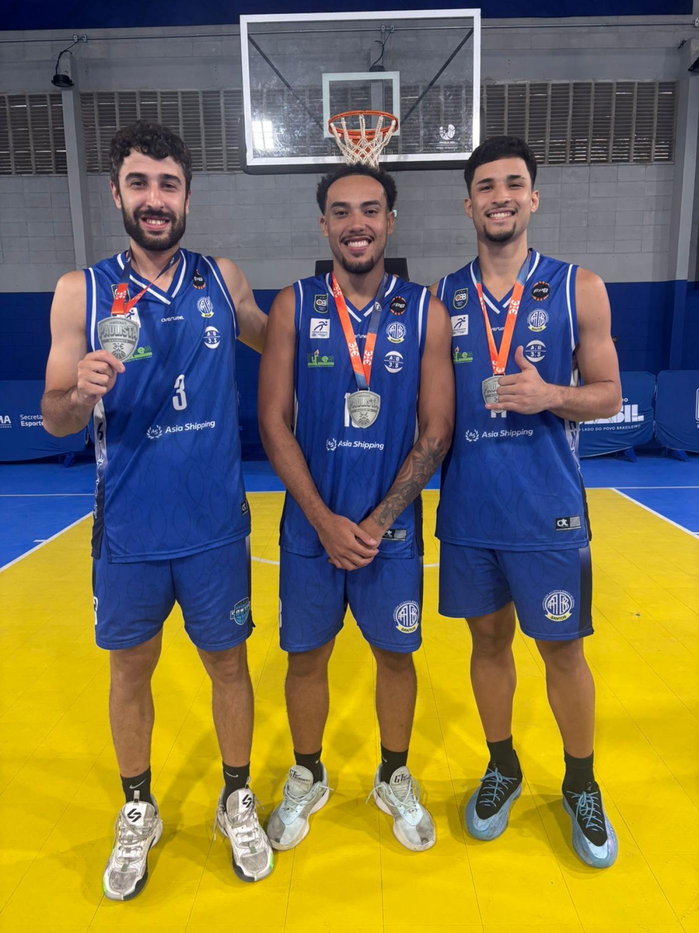 Equipe Santos de basquete 3x3 é vice na abertura do Paulista Série Ouro Adulto