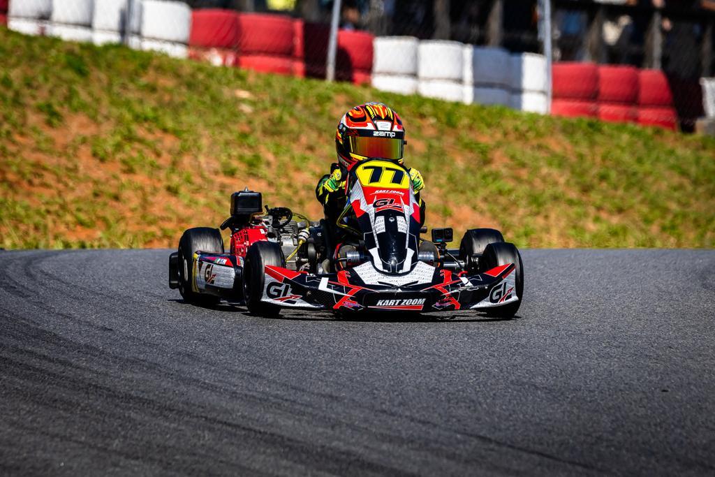 Gael Luz estreou no kartismo profissional com pódio na 2ª etapa da Copa São Paulo Granja Viana