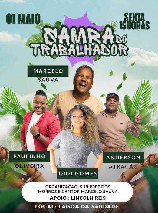 Morro de Santos terá tarde de samba e celebração no Dia do Trabalhador