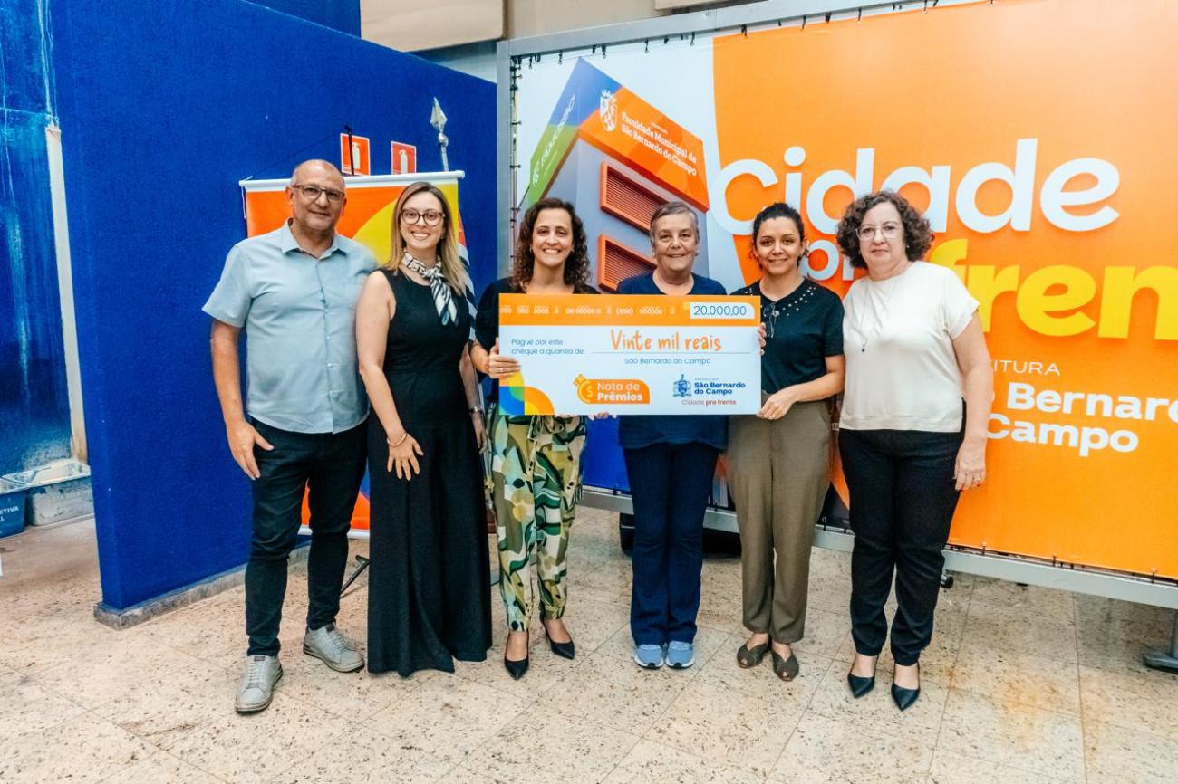 Prefeitura de São Bernardo entrega prêmios de até R$ 20 mil na 2ª edição do Nota de Prêmios de 2026