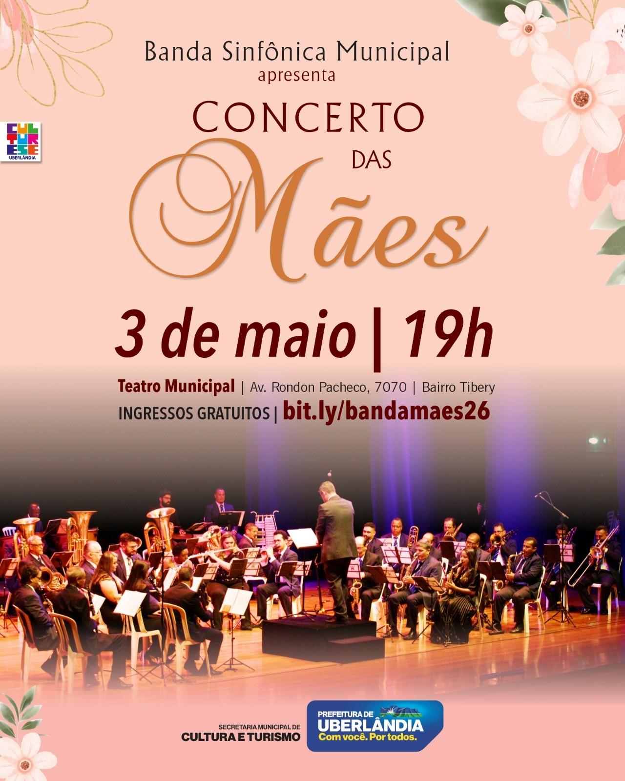 Prefeitura promove concerto gratuito em homenagem ao Dia das Mães neste sábado (3)