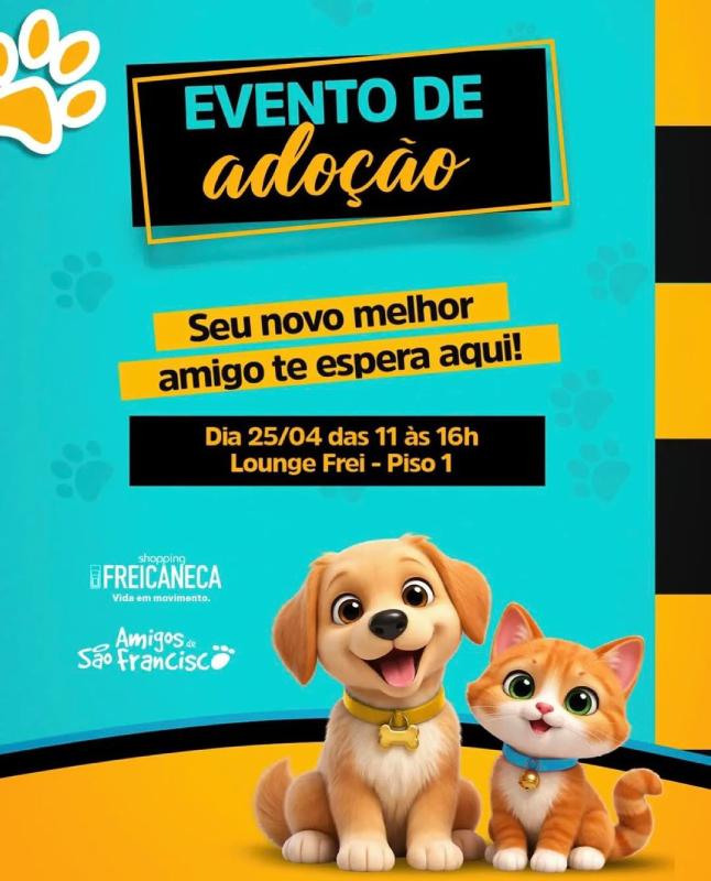 Shopping Frei Caneca recebe evento de adoção no Abril Laranja