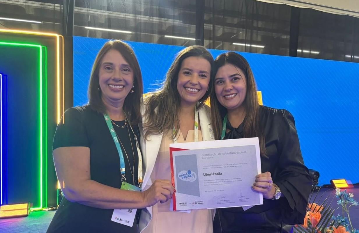 Uberlândia é a única cidade de grande porte a ter metas de vacinação reconhecidas pelo Governo de MG pela 2ª vez consecutiva