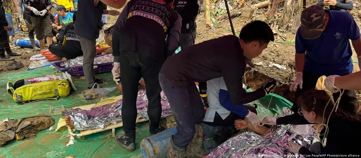 Cinco homens são resgatados de caverna alagada no Laos