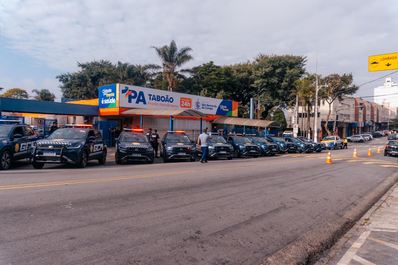 Com entrega de mais 10 novas viaturas à GCM, São Bernardo intensifica operações de segurança  