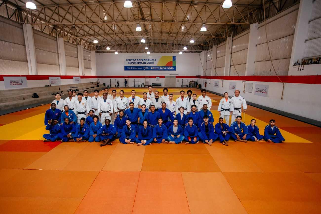 Em São Bernardo, Centro de Excelência do Judô recebe equipe da República Dominicana para treinamento em conjunto