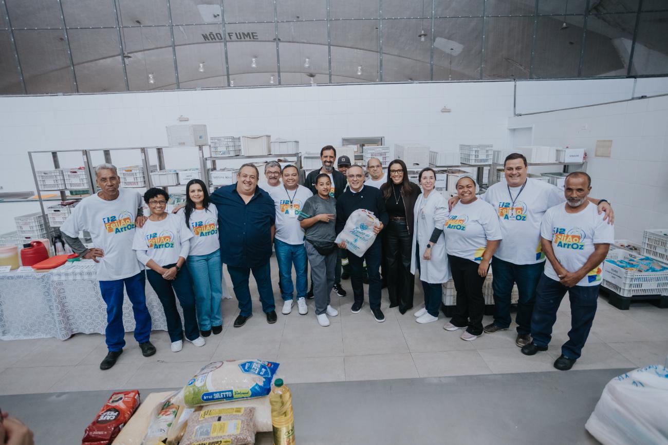 Em um ano de atividades em São Bernardo, Programa 1, 2 Feijão com Arroz distribui 270 toneladas de alimentos