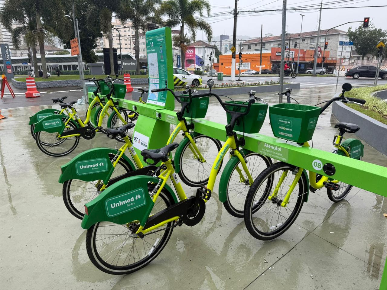 Estações do Bike Santos são revitalizadas e frota de bicicletas renovada